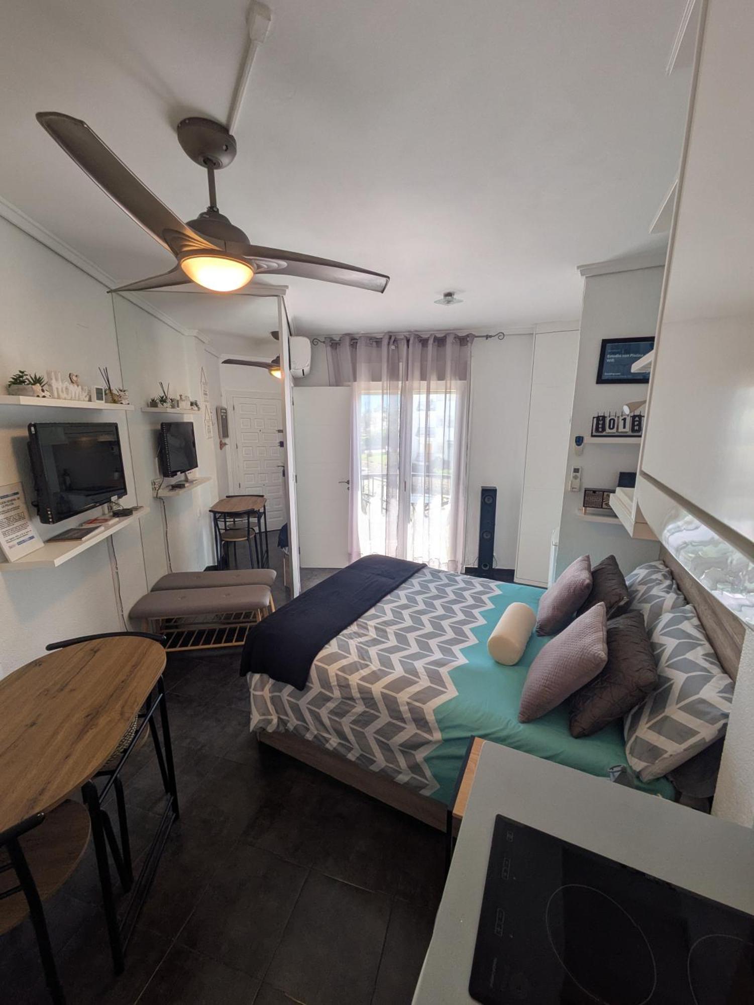 Estudio Con Piscina, Playa Y Wifi Дения Экстерьер фото