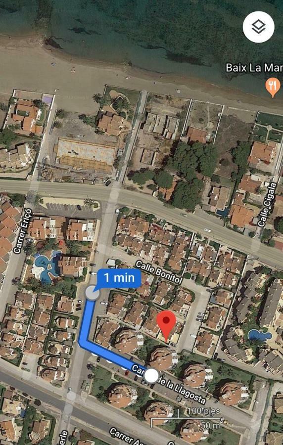 Estudio Con Piscina, Playa Y Wifi Дения Экстерьер фото